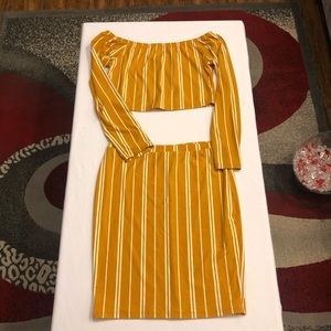 COPY - Mustard Skirt Set